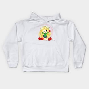 cherry girk Kids Hoodie